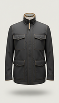 Urban Textured Leather Blazer