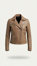 Minimalist Lambskin Bomber Jacket