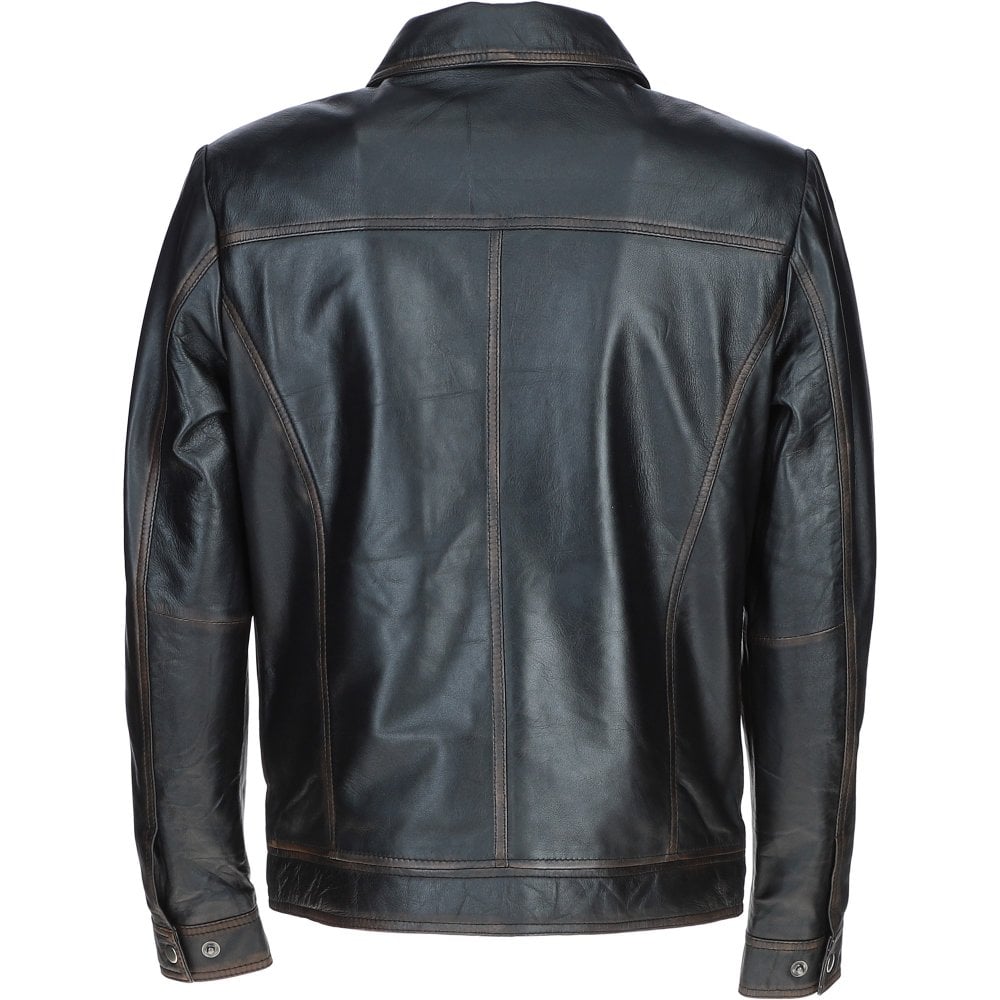 Ashwood Leather Bomber Jacket Black