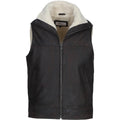 Kingswell Men's Leather Waistcoat Brown: SIGMA
