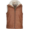 Men's Leather Waistcoat Tan