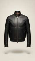 Full-Grain Leather Moto Jacket