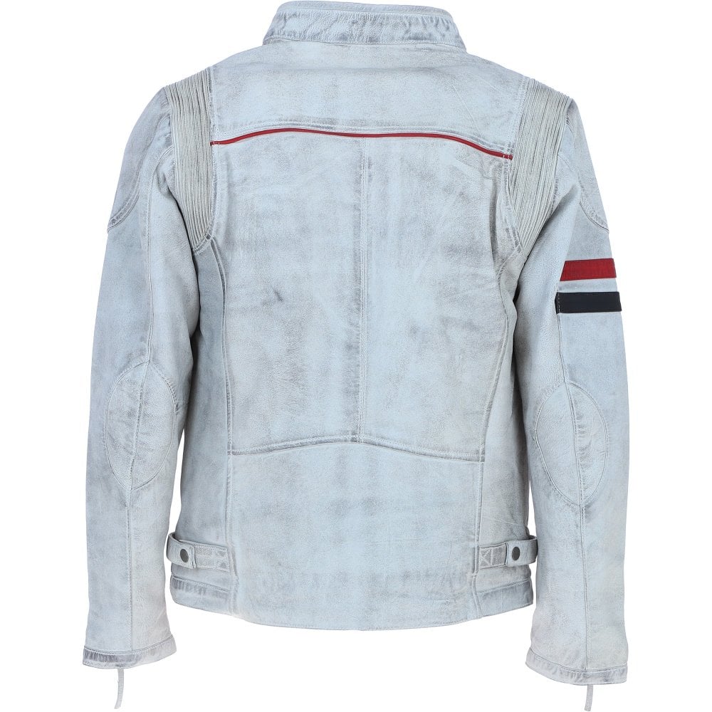 Leather Biker Jacket White
