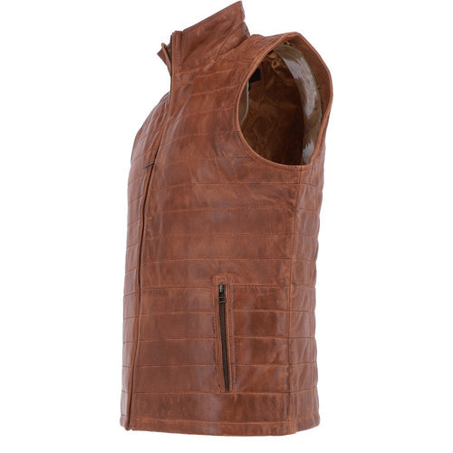 Kingswell Leather Body Warmer Cognac: Massimo Gillet 1