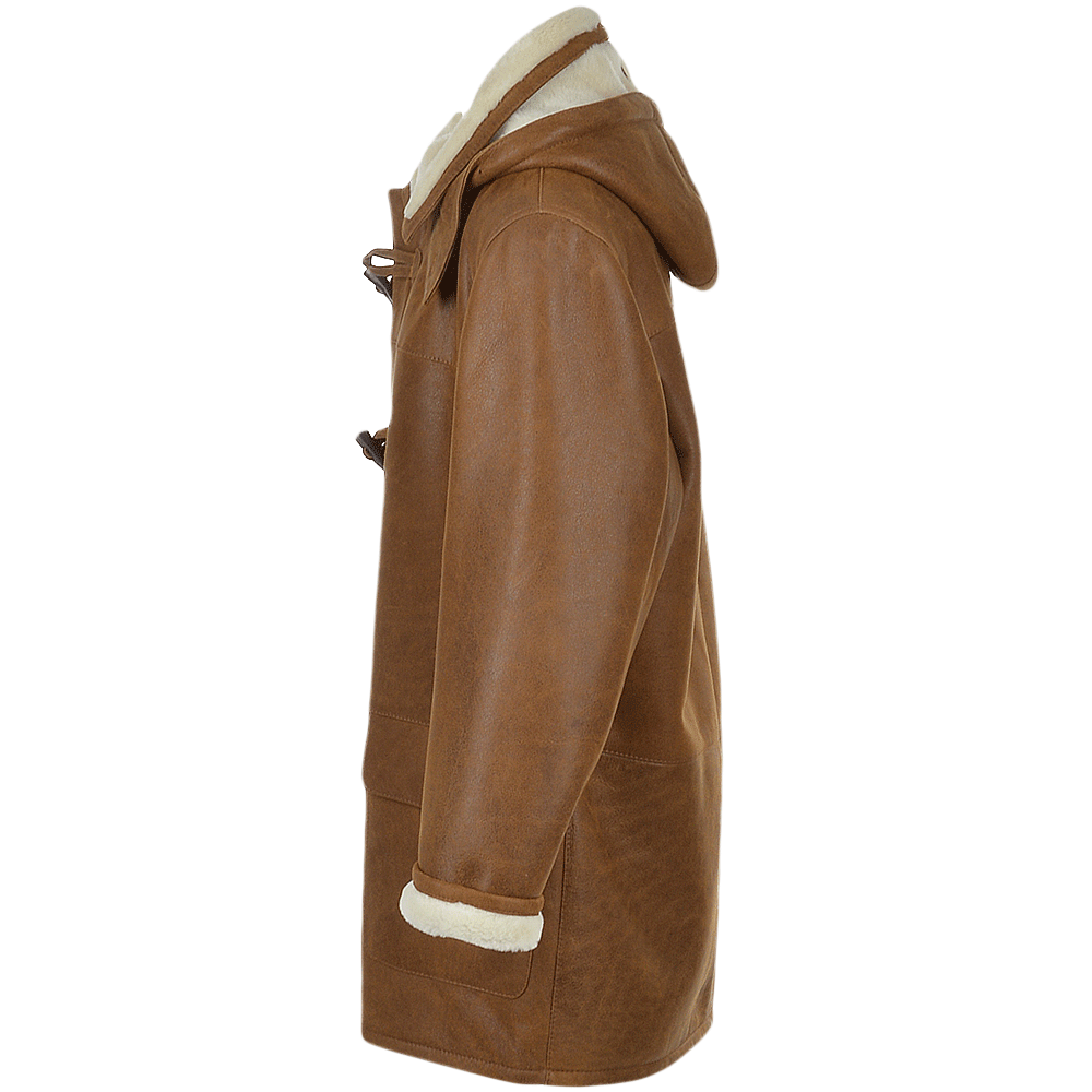 Kingswell Leather Men's Sheepskin Duffle Tan: