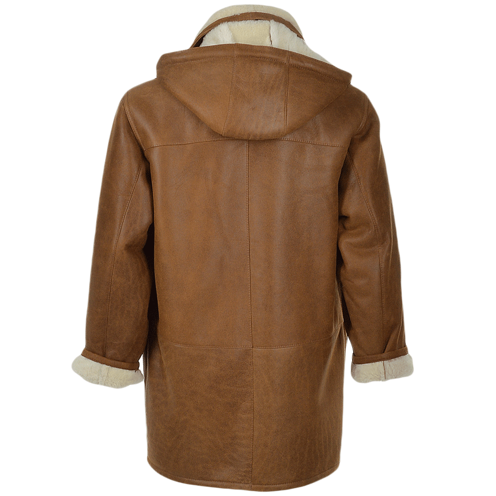 Kingswell Leather Men's Sheepskin Duffle Tan: