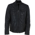 Kingswell Leather Mens Nappa Leather Jacket Black